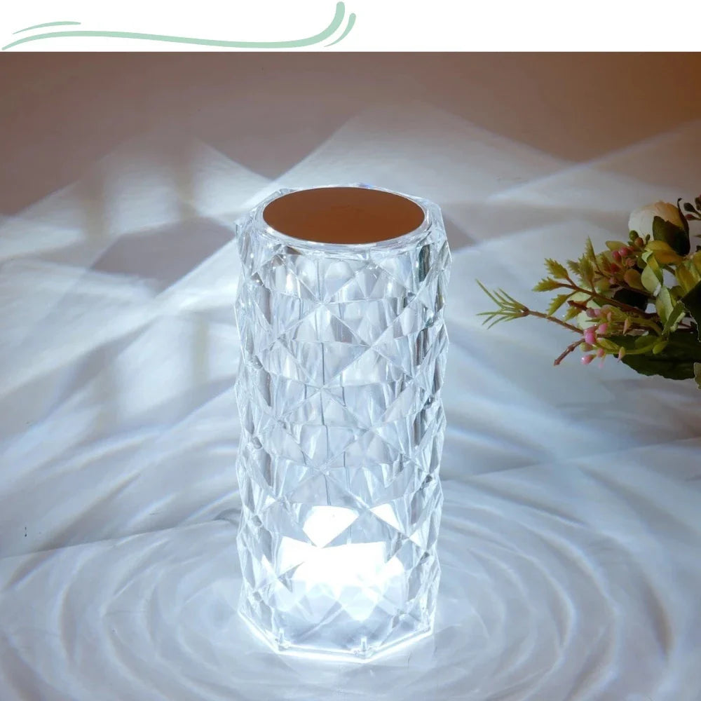 Luminaria Cristal de Mesa Abajur